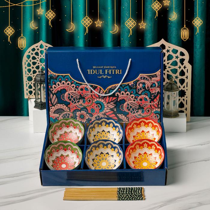 Aveline Hampers Set Mangkok Kerak Peralatan Makan / Hampers Mangkok Set Kerak Souvenir Mangkok Set J