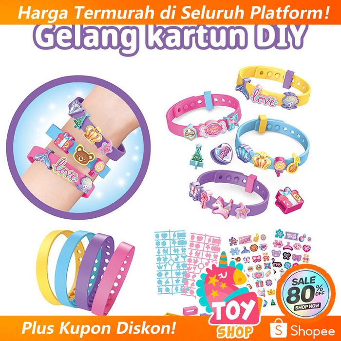 DIY Set Gelang Manik-Manik - Mainan Kreatif Anak, Hadiah Unik untuk Membuat Perhiasan EverfunToys