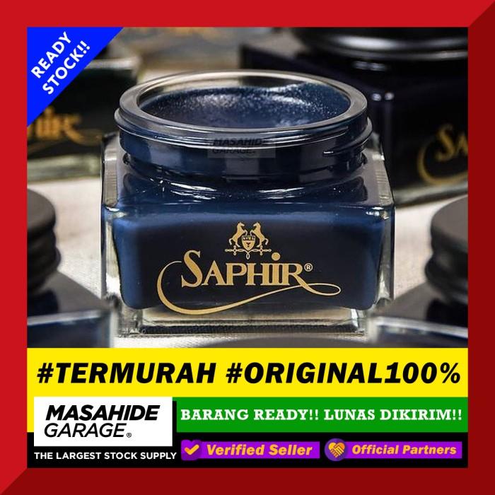 (TERBARU) (TERMURAH) SAPHIR CREME BIRU PETROLEUM BLUE 75ML - SEMIR SEPATU KULIT