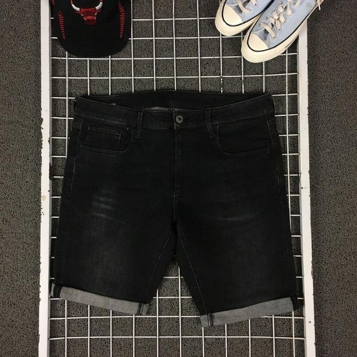 Celana Pendek Jeans Slimfit Denim Original G-Star Raw Short Pants Size 38 . SDA 05792