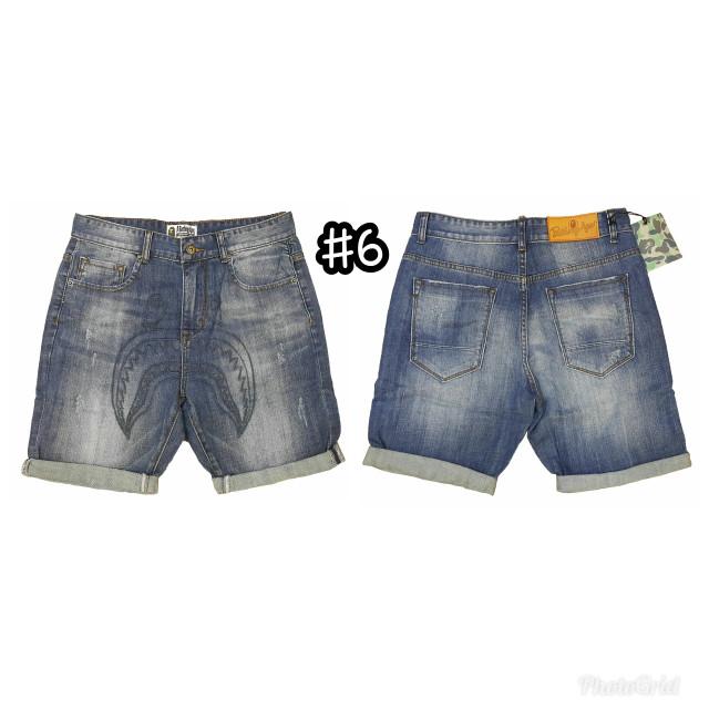 Celana Pendek A Bathing Ape Soft Ue Washed Jeans Terbaru