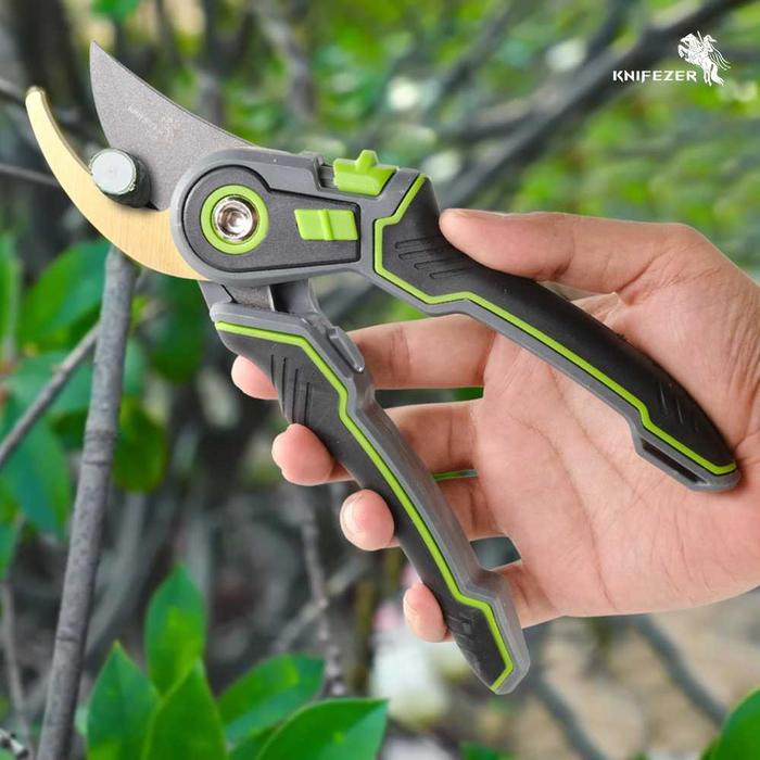 KNIFEZER Gunting Ranting dahan super kuat tajam terbaik anti karat bunga bonsai cangkok 20mm
