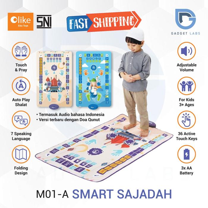 OLIKE Smart Sajadah Anak Sajadah Pintar Garansi Resmi OLIKE