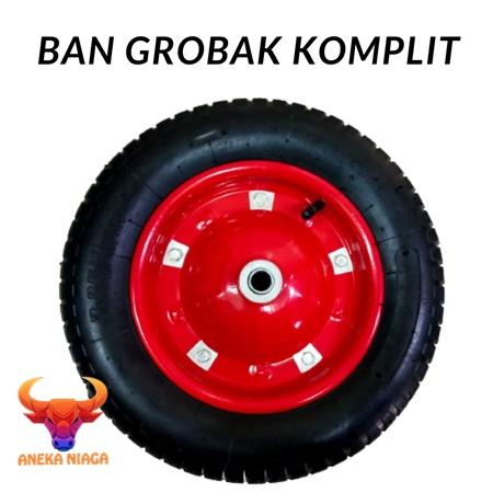 AN-Roda Gerobak sorong Pasir Ban Hidup Ada Ban Dalam bisa di Ganti