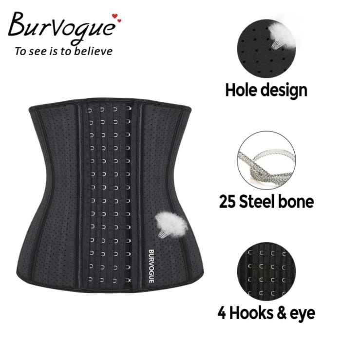 MUMPUNG MURAH Korset Pelangsing Burvogue Breathable 25 Bones ORI - Nude, XXL tbk