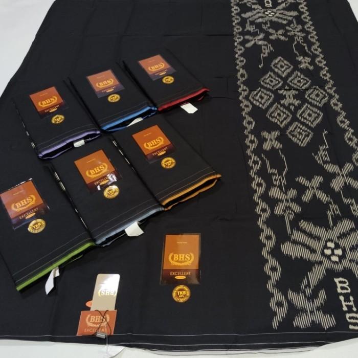 PROMO Sarung BHS excellent Hitam Polos