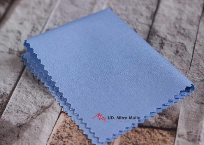 ADA KAIN RIBSTOP DRILL ISTEX, BAHAN SERAGAM, KODE 327 WARNA BIRU MUDA