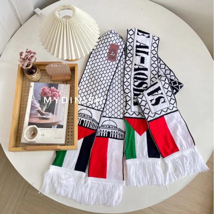 Syal Rajut Palestina / Syal Rajut komputer / Syal Palestine - COD - indo-Palest