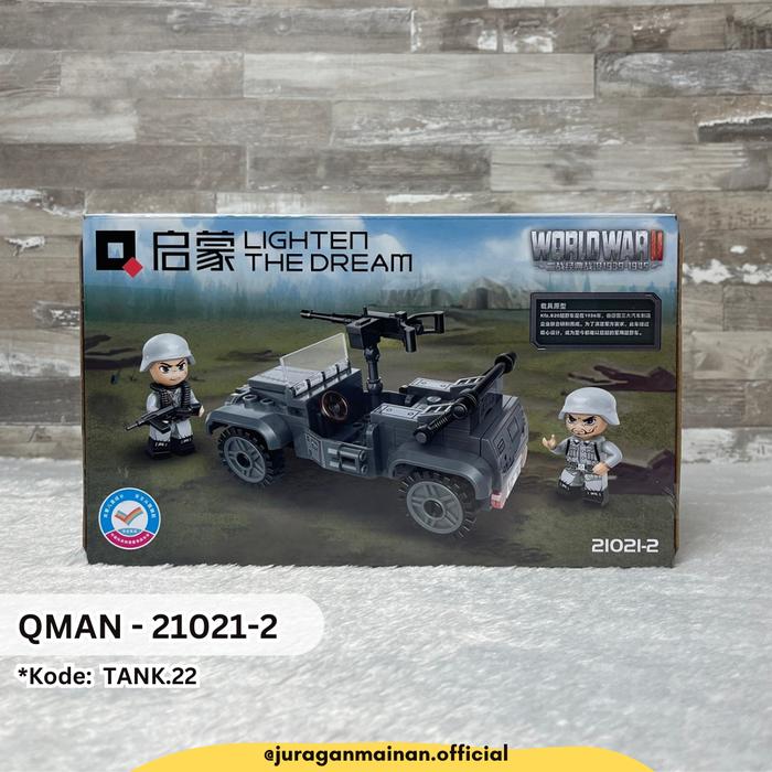 QMAN TOYS World War II Mini Box Set - Bricks Blocks Bongkar susun brick block Mainan edukasi anak da