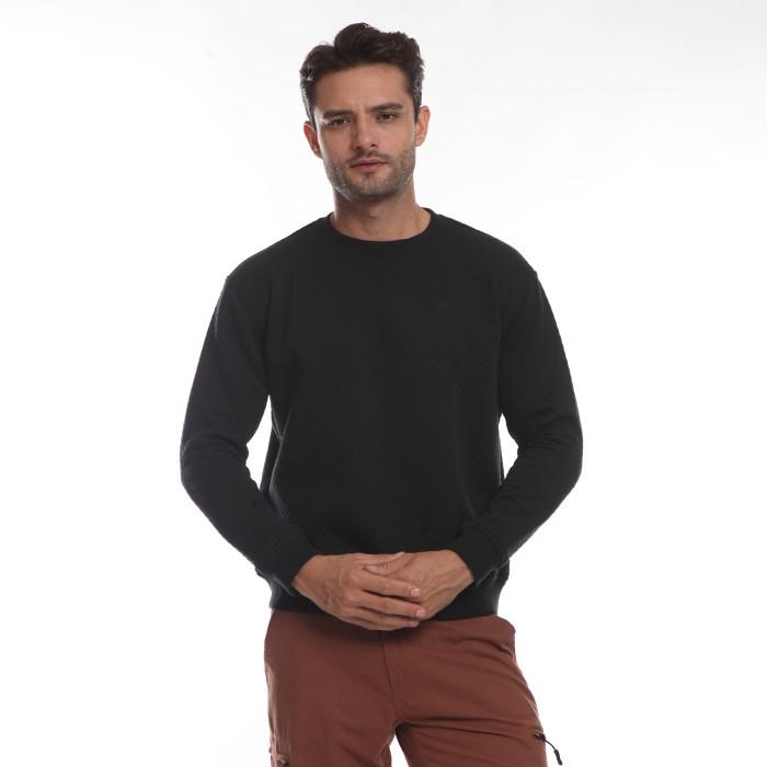 Juice Ematic Sweater Pria Hitam Croffle Planet Surf Terbaru