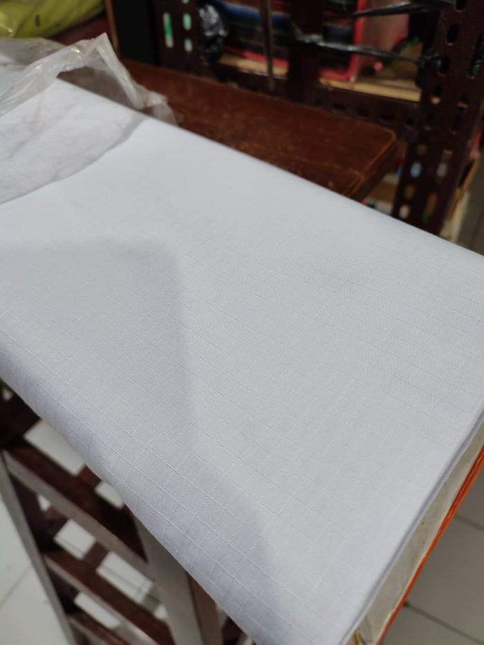 ADA KAIN RIBSTOP DRILL ISTEX, BAHAN SERAGAM, KODE 001 WARNA PUTIH