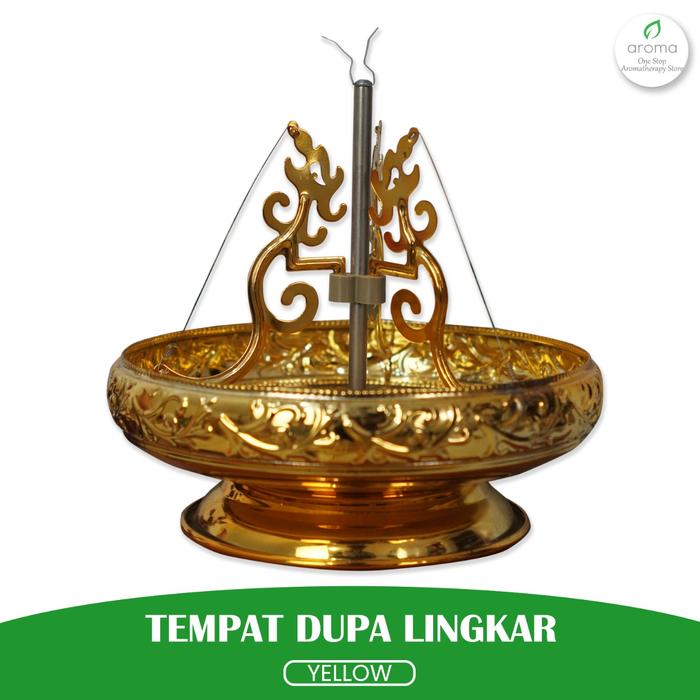 Dupa India Accessories Tempat Dupa Lingkar Yellow