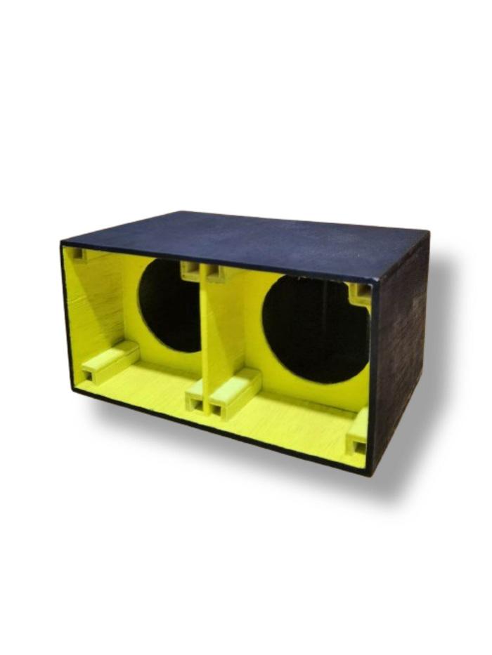 BOX PLANAR 2 INCH DOUBLE BOK SPEAKER AUDIO SOUND MINIATUR WARNA KUNING STABILO FLUORESCENT YELLOW