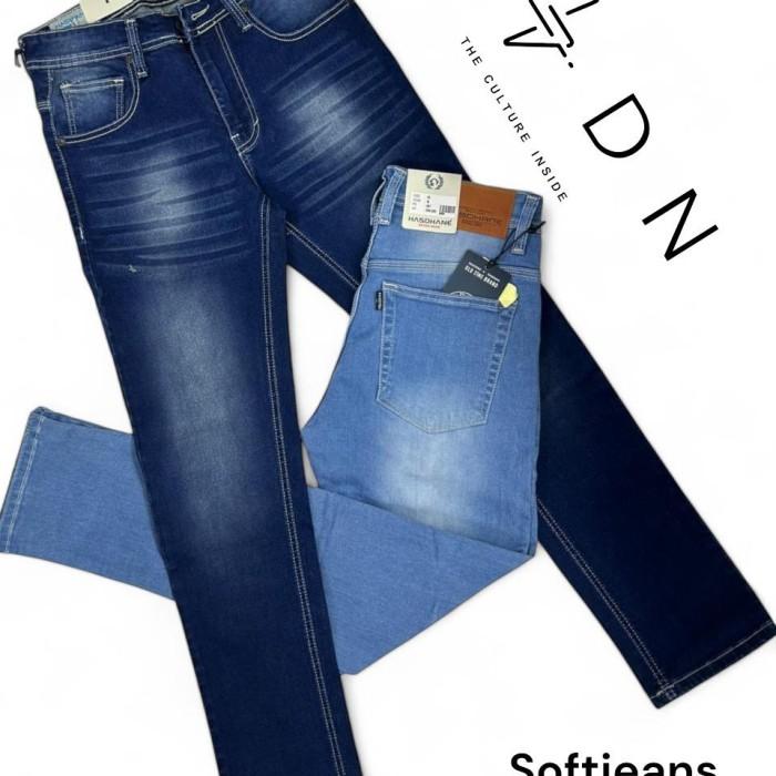 Celana Panjang Pria Hasdhane Softjeans Stretch Premium - Celana Skinny Pria Hsdn Premium Terbaru