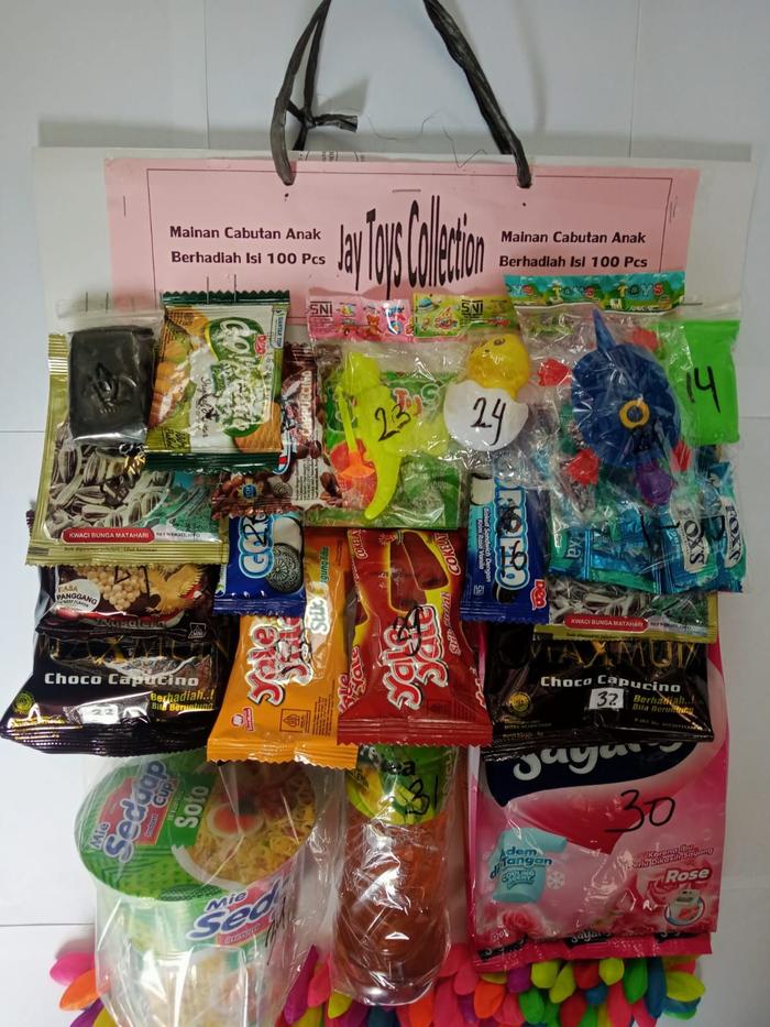 Undian berhadiah / balon berhadiah /cabutan balon berhadiah / kupon berhadiah isi 100 pcs ecer 1000/
