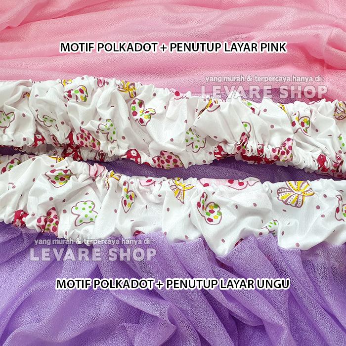 Cover / Sarung / Bando Tv + Penutup Layar - Dekorasi Hiasan Tv / Cover Dekor Sarung Tv Cantik Ungu P