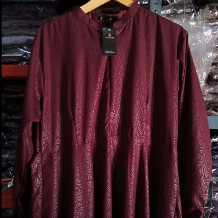gamis embos motif kipas warna marun/gamis murah marun /gamis marun mur