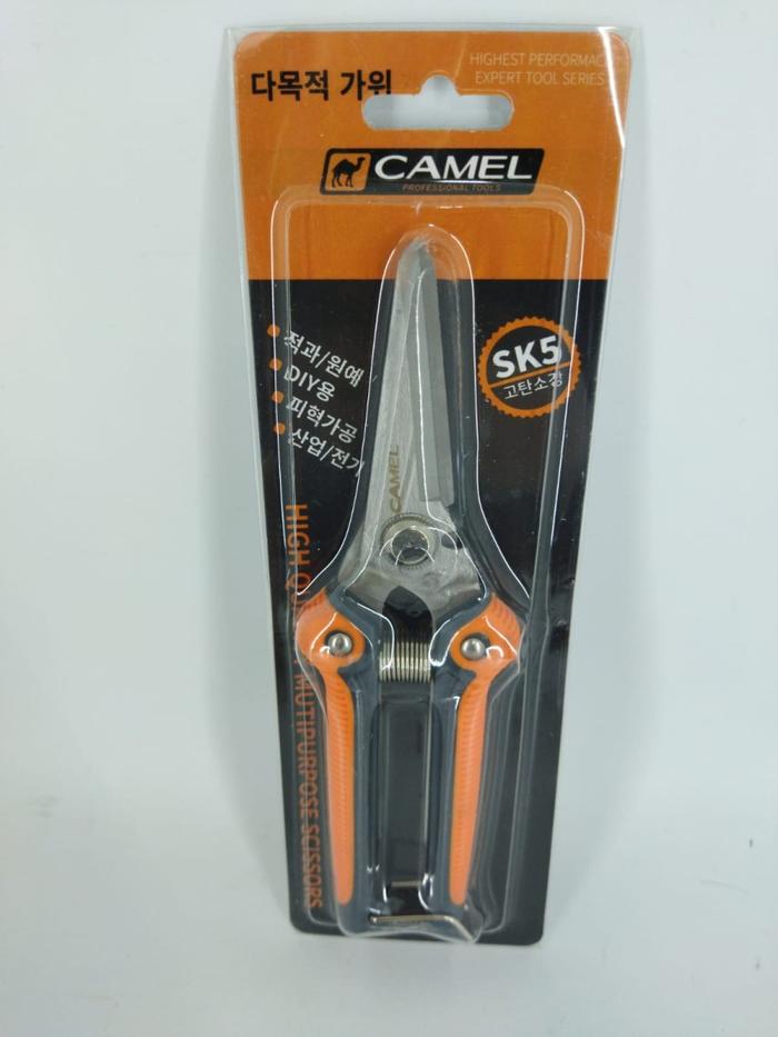Camel Gunting Korea Rubber Grip 8" inch - Gunting dahan ranting / Seng