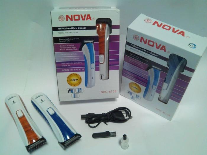 cukur rambut chrage, cukur jenggot NOVA NHC 6138 HAIR CLIPPER
