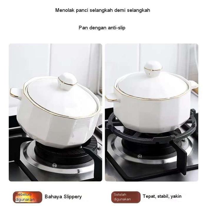 Dudukan Kompor Gas anti slip Nampan Dudukan Kompor Gas Bahan Besi