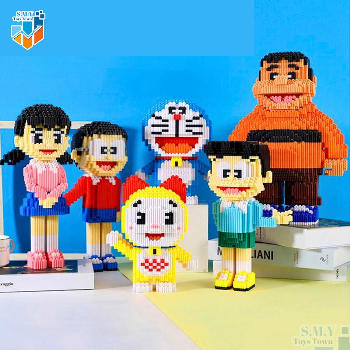SMY Nano Block Doraemon Edition Mainan Anak Bricks Education Toys Balok Susun Puzzle Animasi 3D DIY