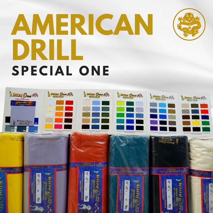 ADA KAIN DRILL / AMERICAN DRILL KAIN SERAGAM 1 ROLL ISI 35 METER
