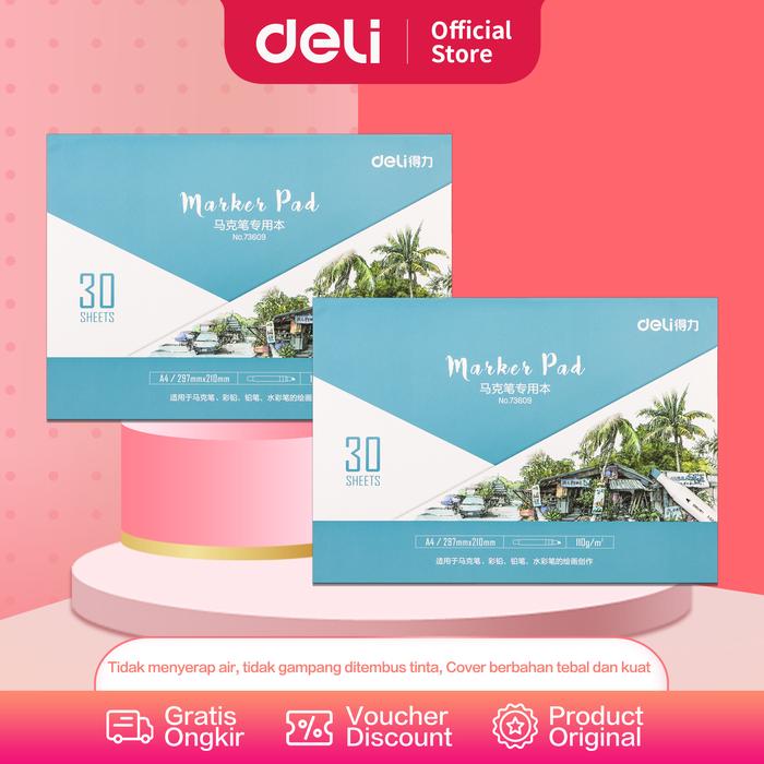 Deli Marker Pad Tatakan Spidol 73609 73610