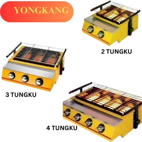 2 TUNGKU Kompor BBQ Grill Gas Panggangan Sosis Kompor 2 Tungku