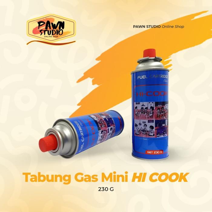 Tabung Gas Mini Kecil / Gas Portable Biru HI - COOK / Tabung Gas Biru HI COOK 230gr