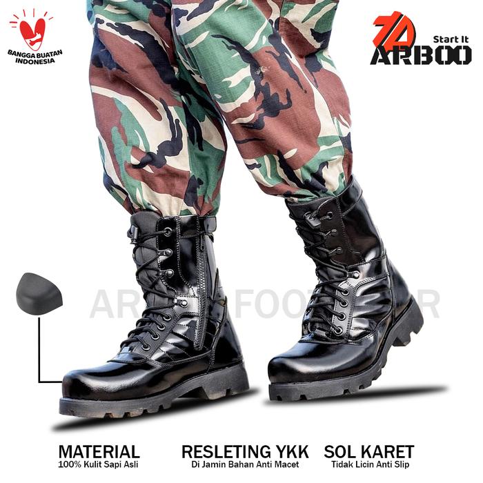 Sepatu pdl TNI AU,AD,AL delta lax kulit berkualitas dengan sol yang tebal dan kuat