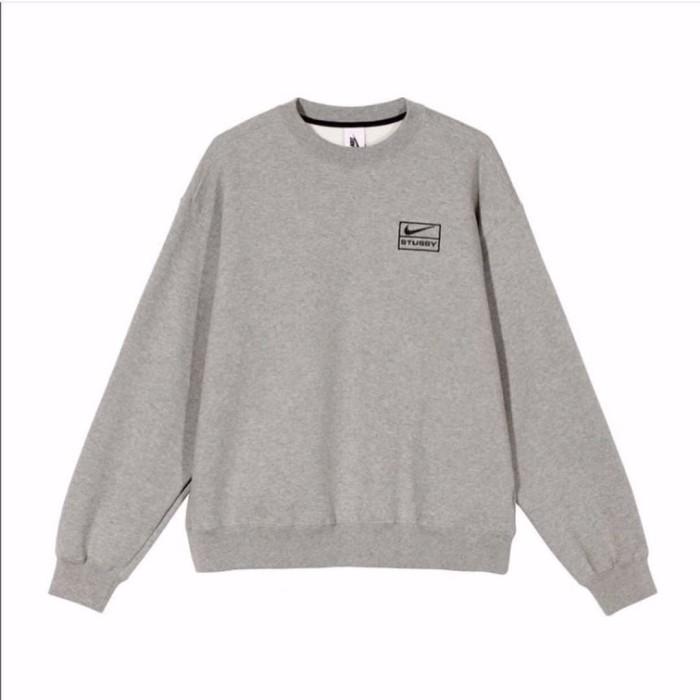 Stussy Crewneck Grey (Not Yeezy Jordan Travis Off White Sacai) - 100% Authentic Guaranteed Terbaru