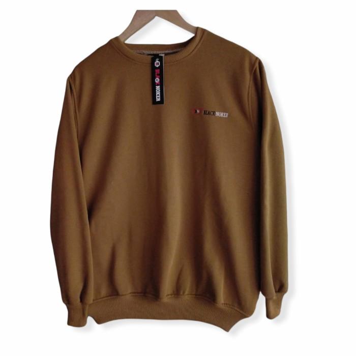 Sweater Kronek Hoodie Polos Tanpa Topi/Tanpa Kupluk Pria Dan Wanita Terbaru