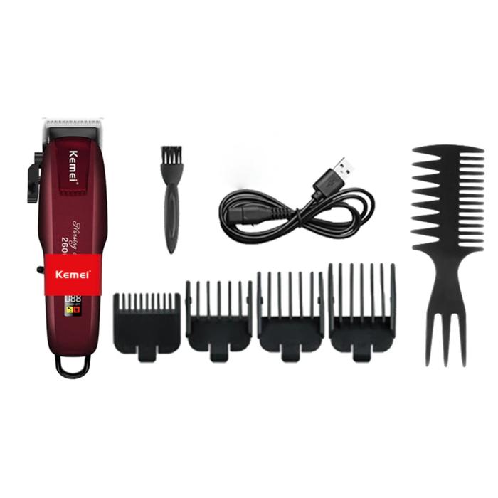 KEMEI KM PG2600 / KM 2600 Alat Cukur Rambut Listrik Rechargeable Tanpa Kabel / Alat Pangkat Rambut P