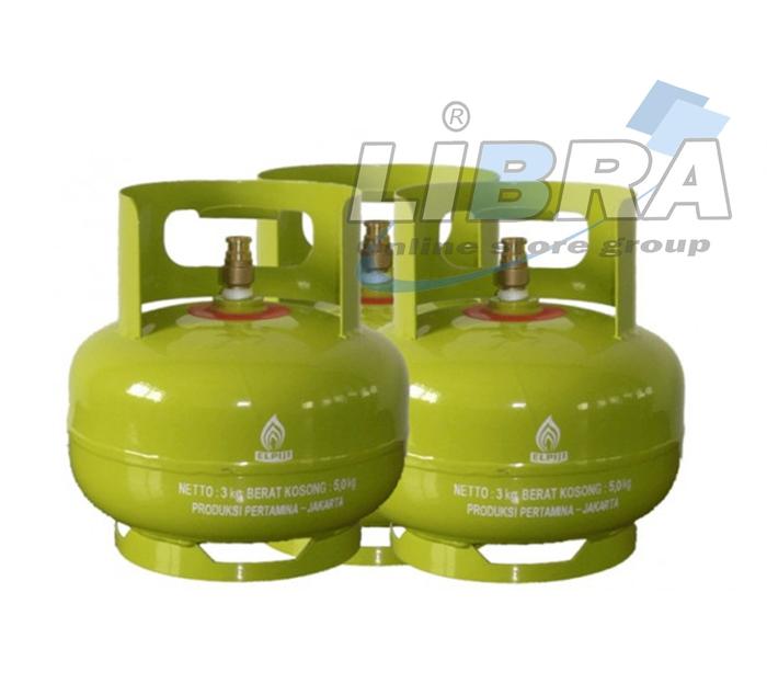 TABUNG GAS HIJAU ELPIJI UKURAN 3KG TANPA ISI ATAU KOSONG SNI