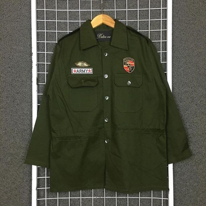 Kemeja Parka Army Vintage . SD 00597 Second Bekas Preloved