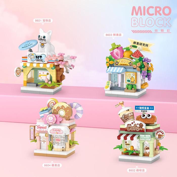Micro Block Mainan Anak - Mainan Balok Susun Bricks - Edisi Toko