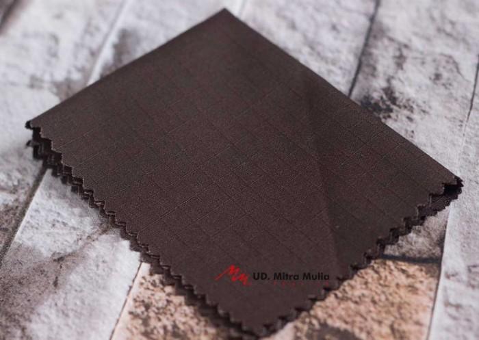 ADA KAIN RIBSTOP DRILL ISTEX, BAHAN SERAGAM, KODE 128 WARNA COKLAT TUA