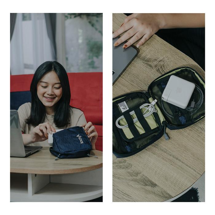 TORCH POUCH KABEL CHARGER HANDSFREE - TRAVEL POUCH ORGANIZER CHOHO