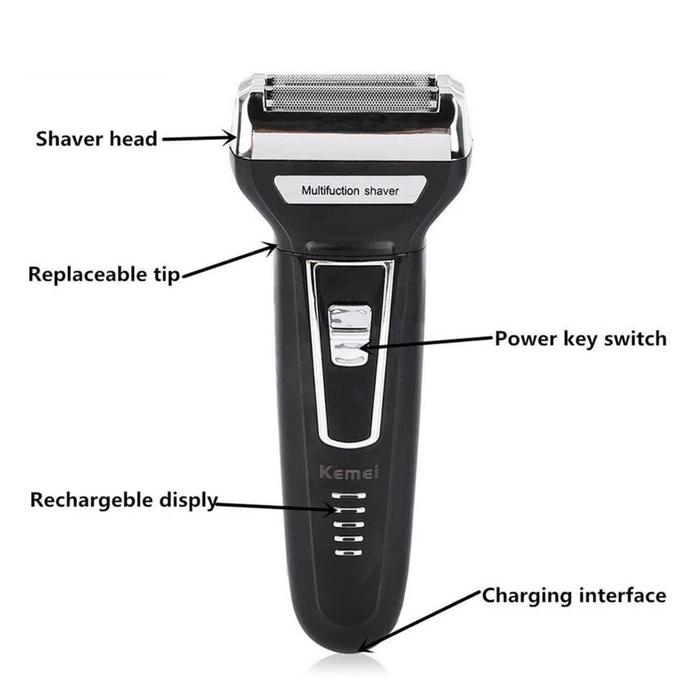 Alat Cukur Rambut Elektrik Kemei ORIGINAL / Mesin Cukur Rambut Cas / Hair Clipper Mesin Cukur Rambut