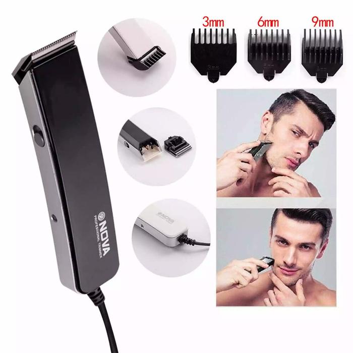 CC BISA BAYAR DITEMPAT Alat Cukur / Mesin Cukuran Rambut Kumis Jenggot Nova NS - 216 Cas Elektrik