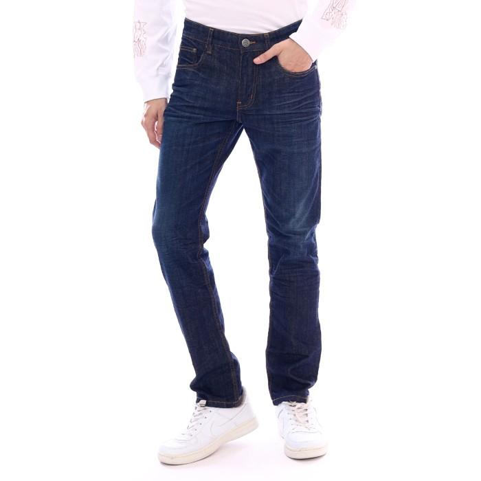 Juice Ematic Celana Panjang Denim Pria Navy Drone Planet Surf Terbaru