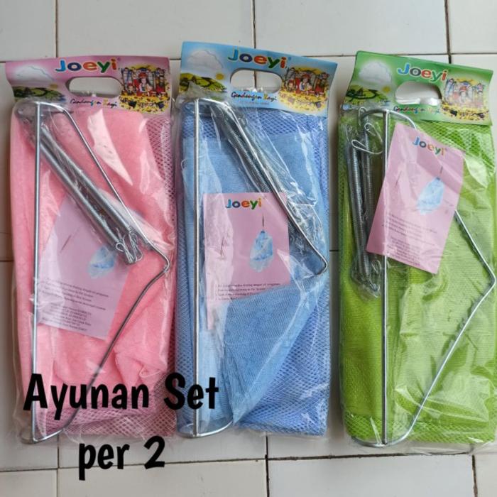 Ayunan Bayi Gantung Merk JOEYI 2 PER + Kelambu -Ayunan Bayi Anak