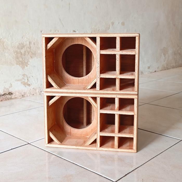Box Speaker 4 Inch Booster Single Full Meranti