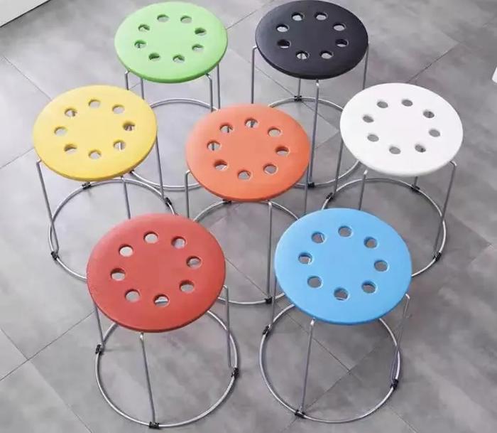 Bangku bulat Bangku Bar stainless tinggi Bangku bakso oreo bangku bulat bangku caffe serbaguna