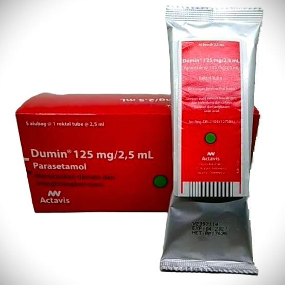 DUMIN RECTAL TUBE 125MG/2.5ML - 1 BOX ISI 5