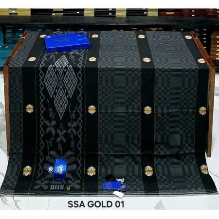 Sarung BHS Excellent gold songket motif SGA SGB SGK SMK | Excellent bronze