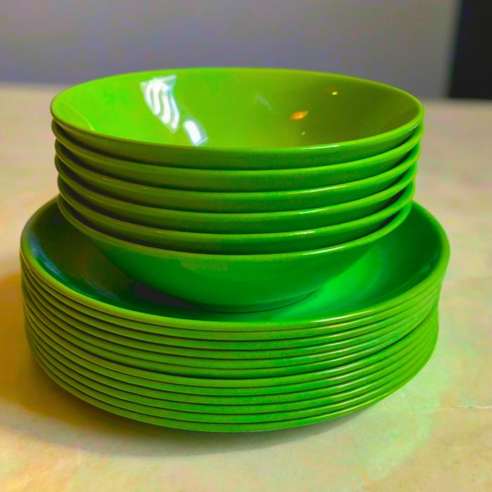 12 PCS PIRING 22CM MANGKOK SEMI MELAMINE MIE SOTO RAMEN BAKSO JEPANG SET