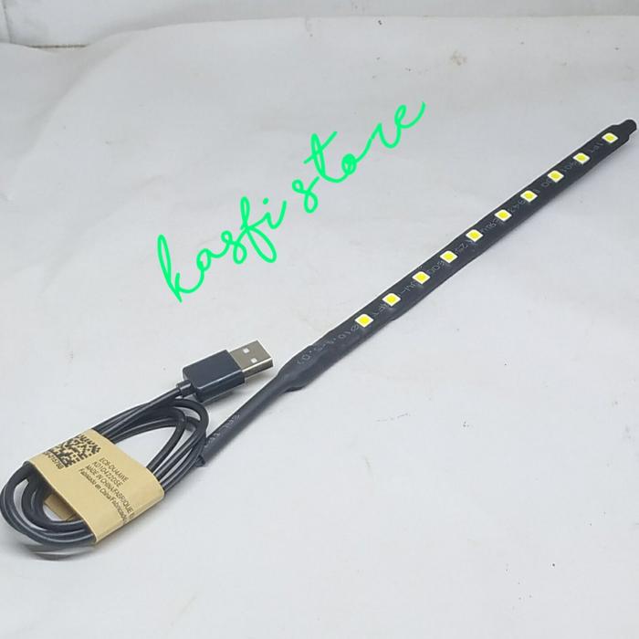 Lampu LED 20cm Putih Super terang+Kabel USB lampu aquarium aquascape lampu LED 5 Volt kabel USB