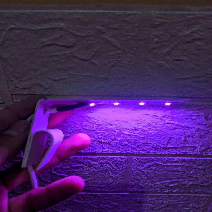 Lampu Akuarium Mini Soliter Cupang 5v + Adaptor charger Lampu Aquarium mini 4 Mata