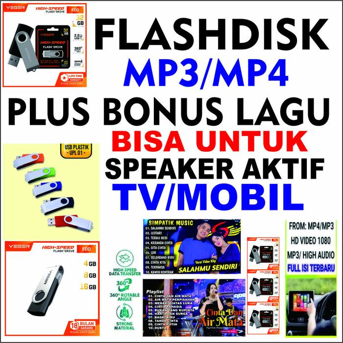 Usb Flashdisk 8 GB bonus sholawat mp3/mp4 bonus lagu plus otg cocok untuk di penyimpanan data, lagu